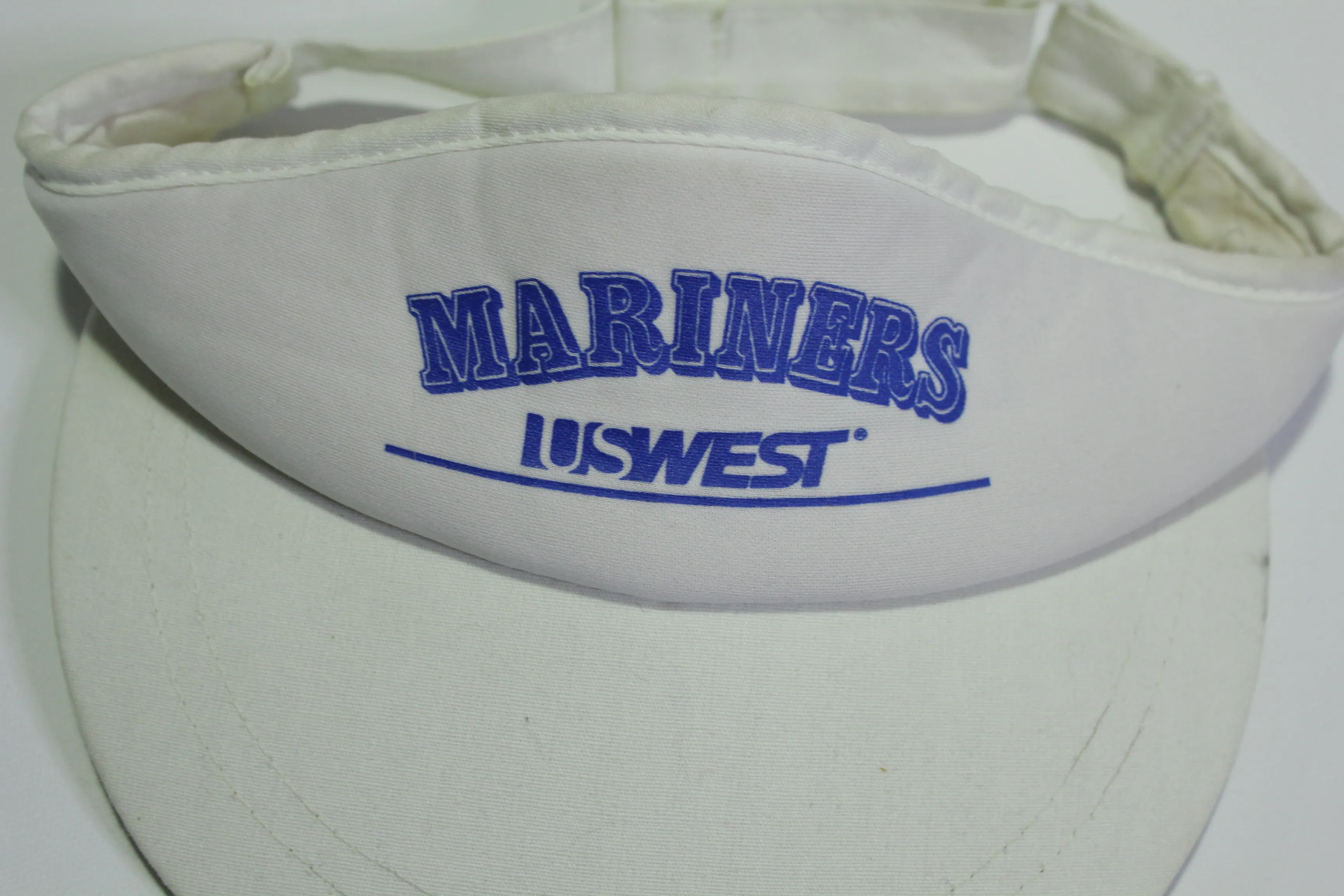 Seattle Mariners Baseball USWest Game Giveaway Vintage 90s Adjustable Back Visor Hat