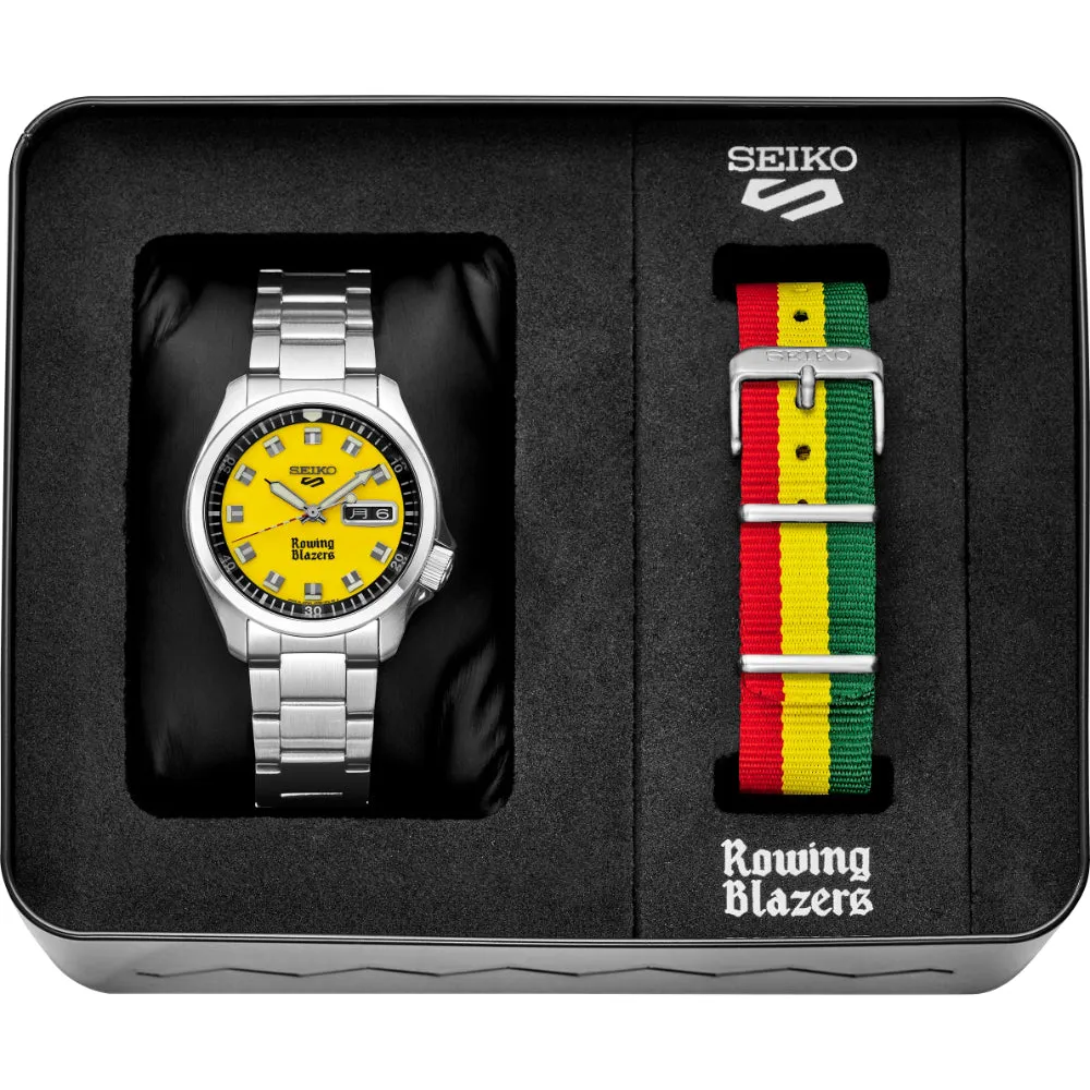 Seiko 5 Sports Rowing Blazers Limited Edition with Extra Strap