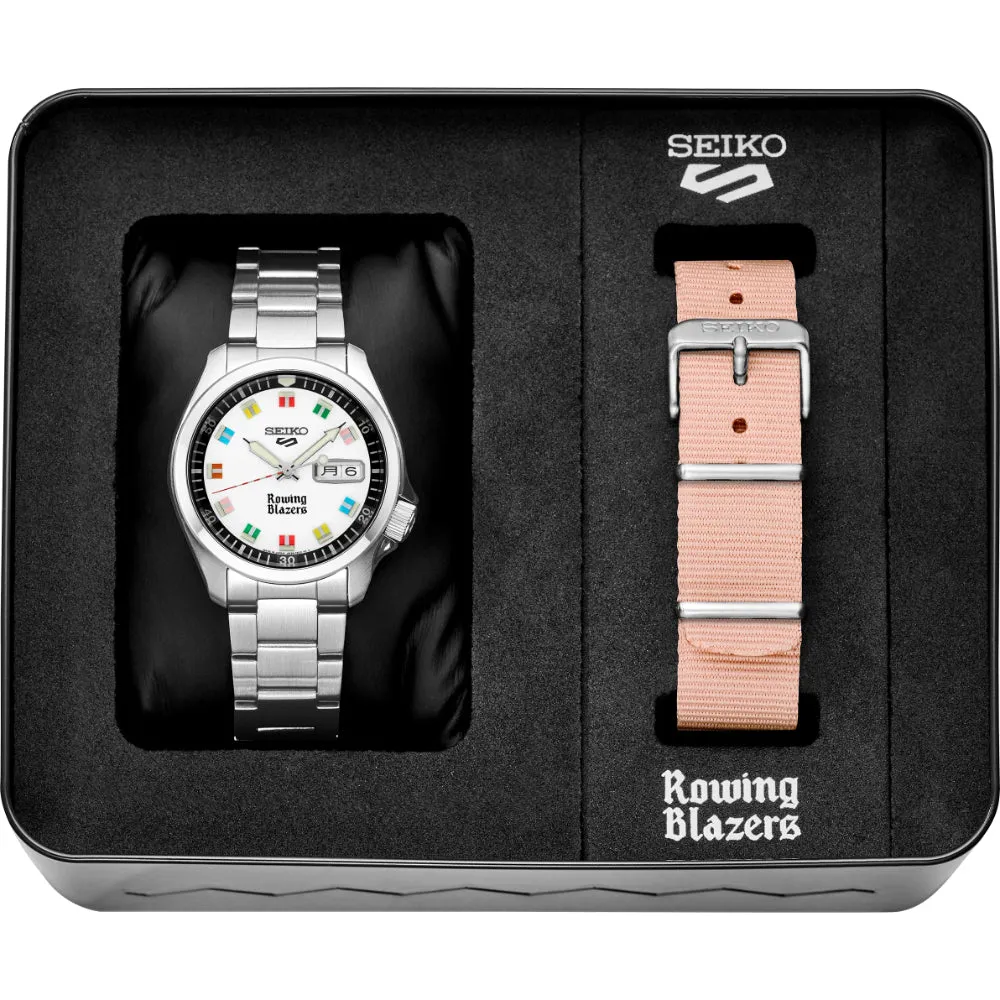 Seiko 5 Sports Rowing Blazers Limited Edition with Extra Strap