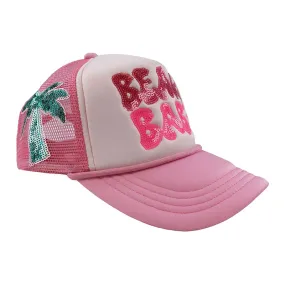 Sequin Beach Babe Trucker