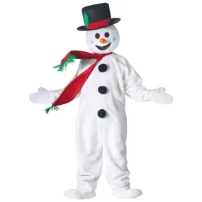 Snowman Mascot Costume for Adults