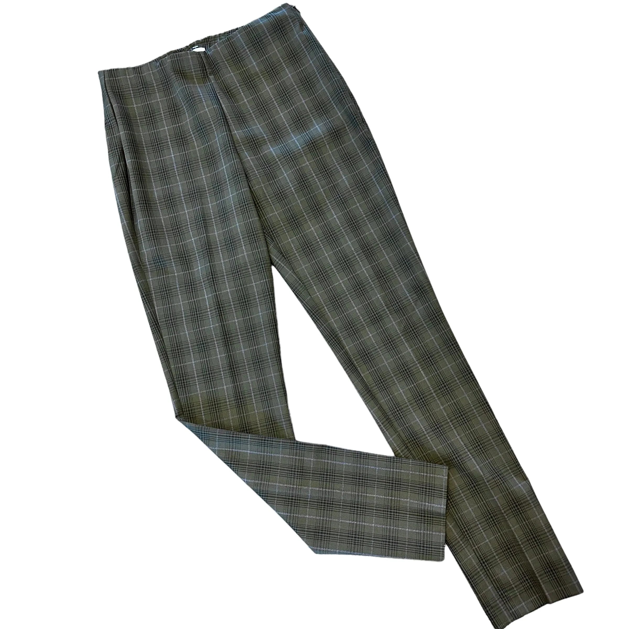 Springfield Classic Pull on Plaid Pant in olive/black by Ecru