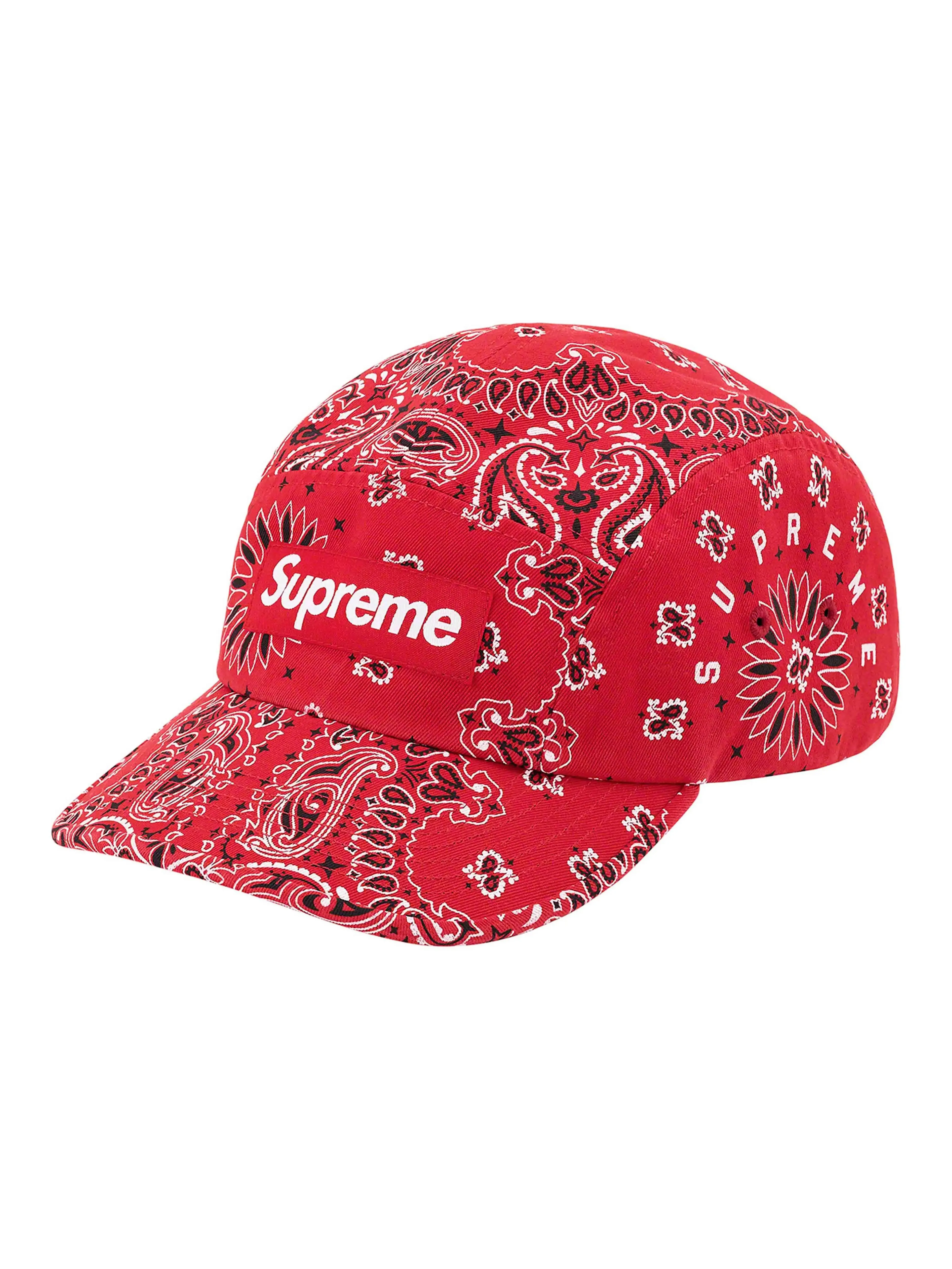 Supreme Bandana Camp Cap Red [SS21]