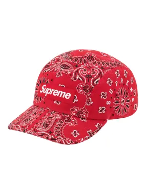 Supreme Bandana Camp Cap Red [SS21]