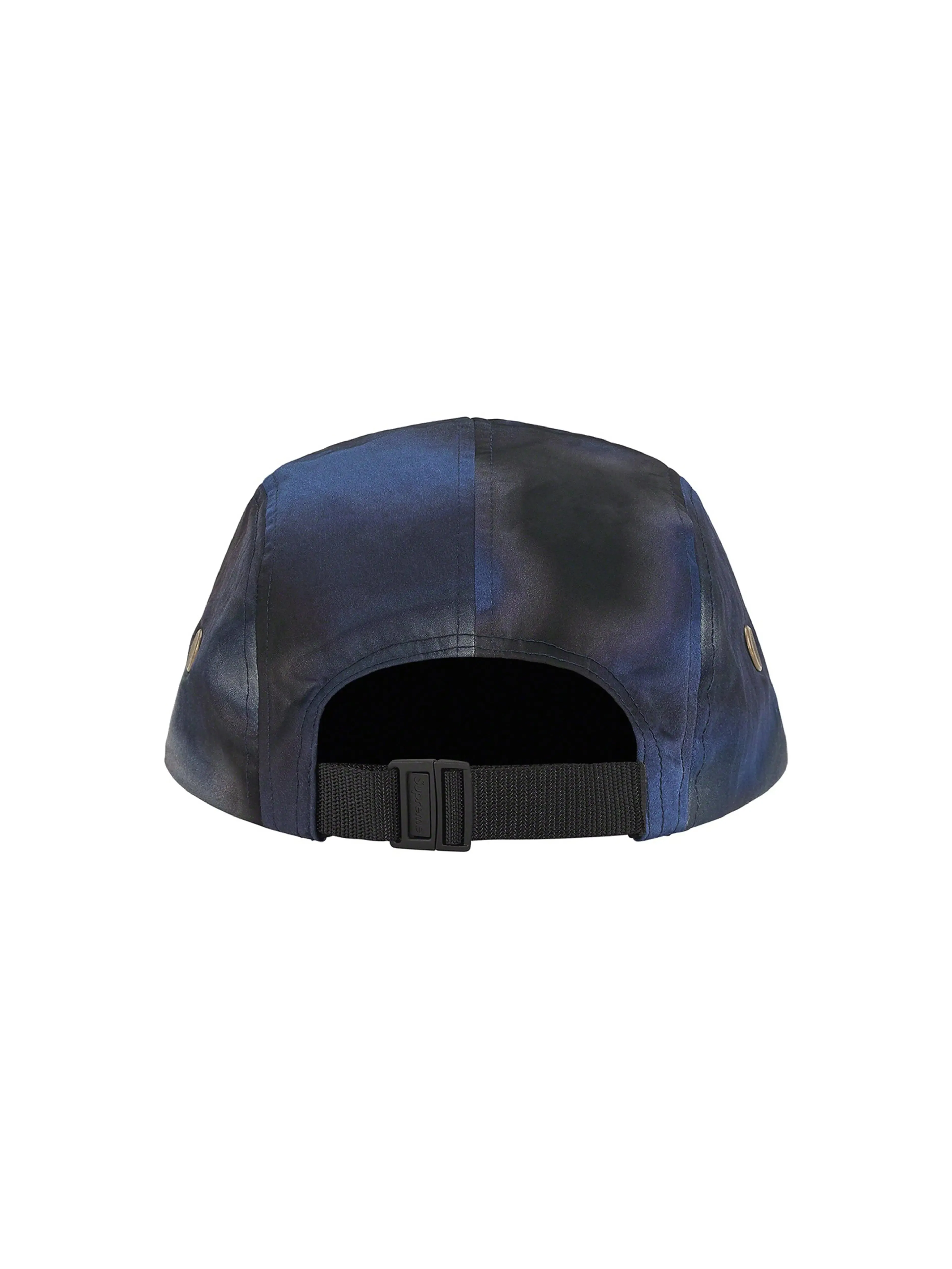 Supreme Washed Satin Camo Camp Cap Blue Camo [SS21]