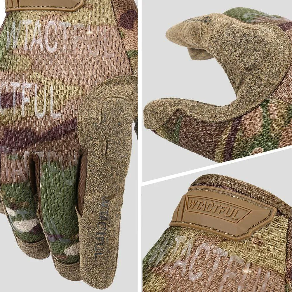 Tactical Army Long Gloves Breathable Military Paintball Airsoft Shooting Combat Full Finger Glove Men Women Lightweight Black