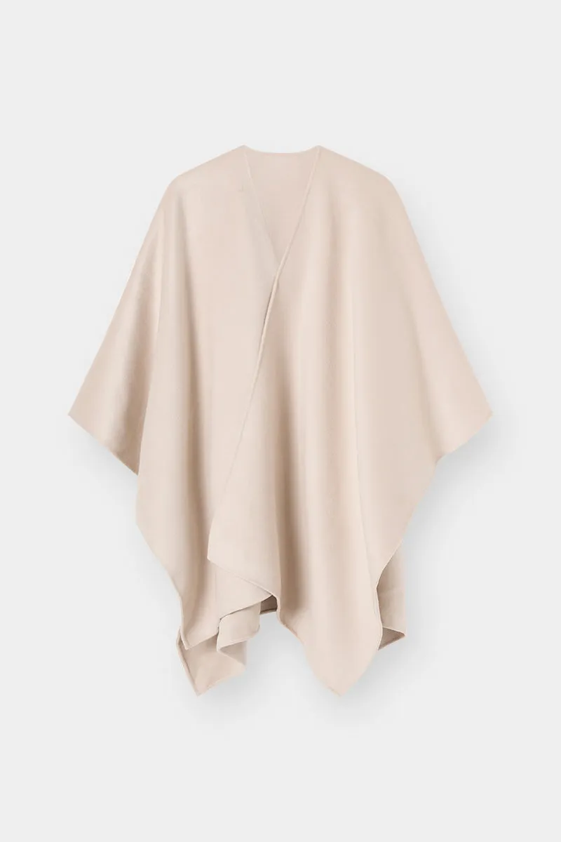 THE CASHMERE CAPE - BONE