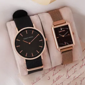 Toffeenut & Caramel Couple Watches