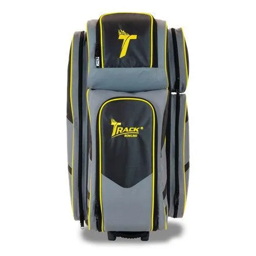 Track Select Triple Roller Bowling Bag Black/Grey/Yellow