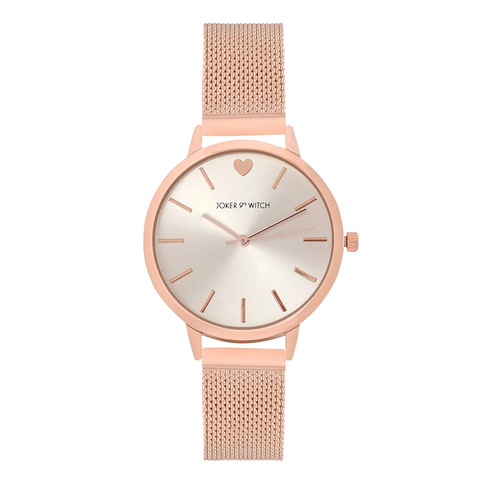 Twelve O'Heart All Rosegold Mesh Strap