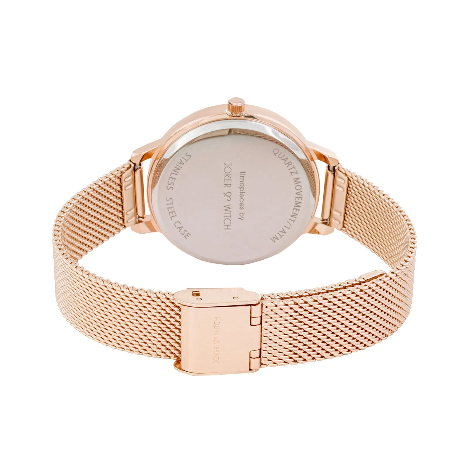 Twelve O'Heart All Rosegold Mesh Strap