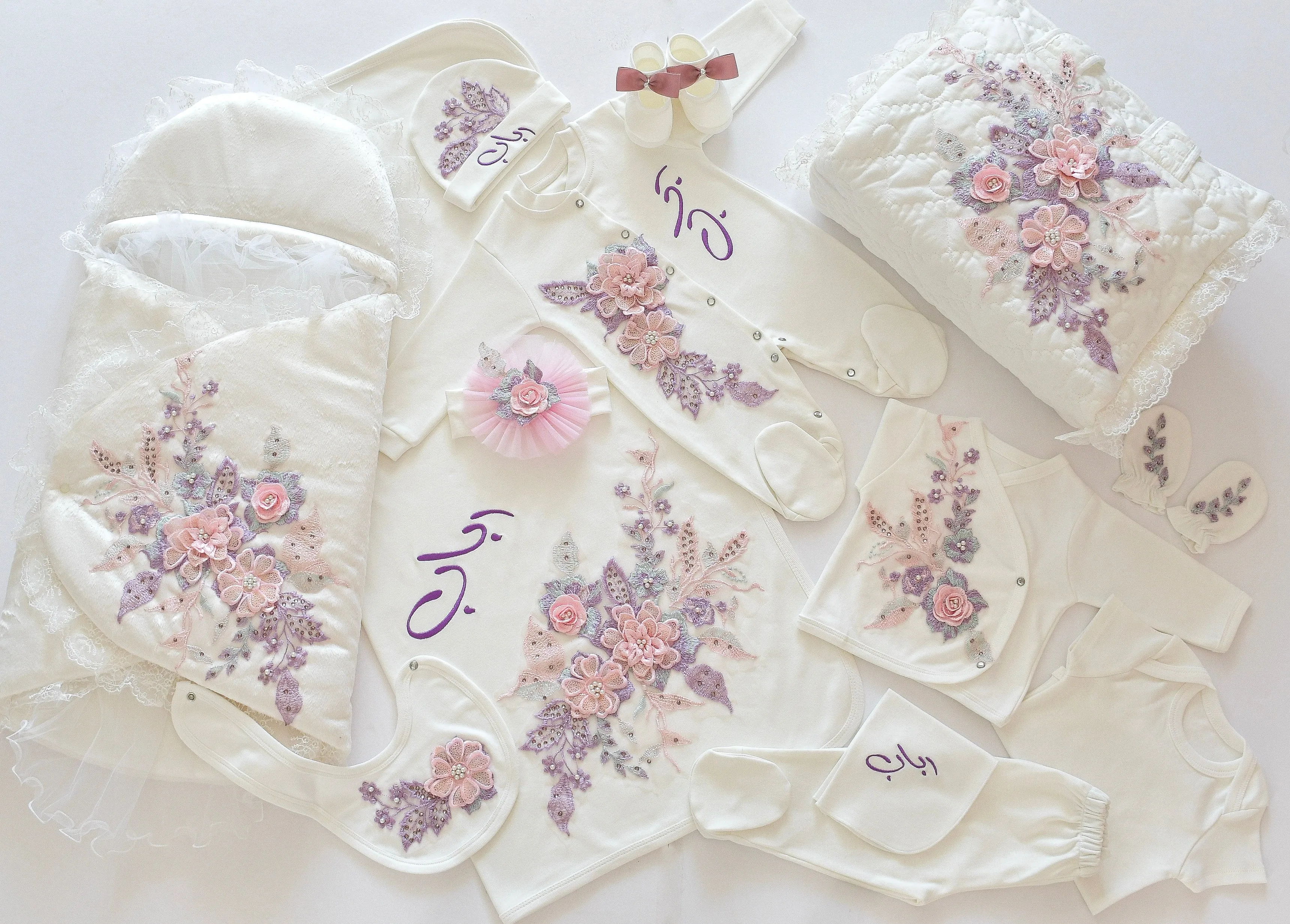 Welcome Home Newborn Baby Girl Lace Set