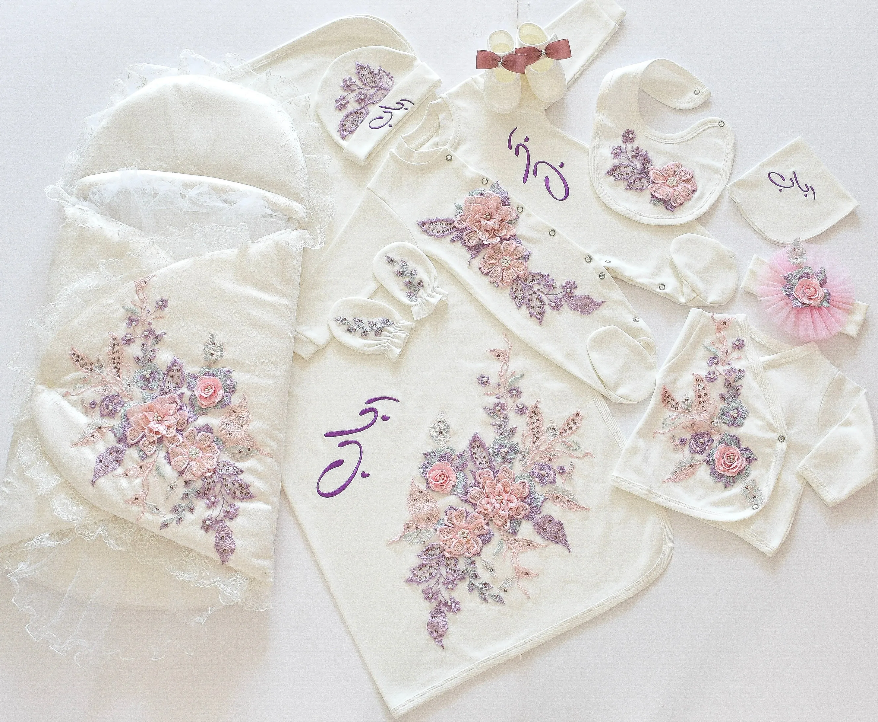 Welcome Home Newborn Baby Girl Lace Set