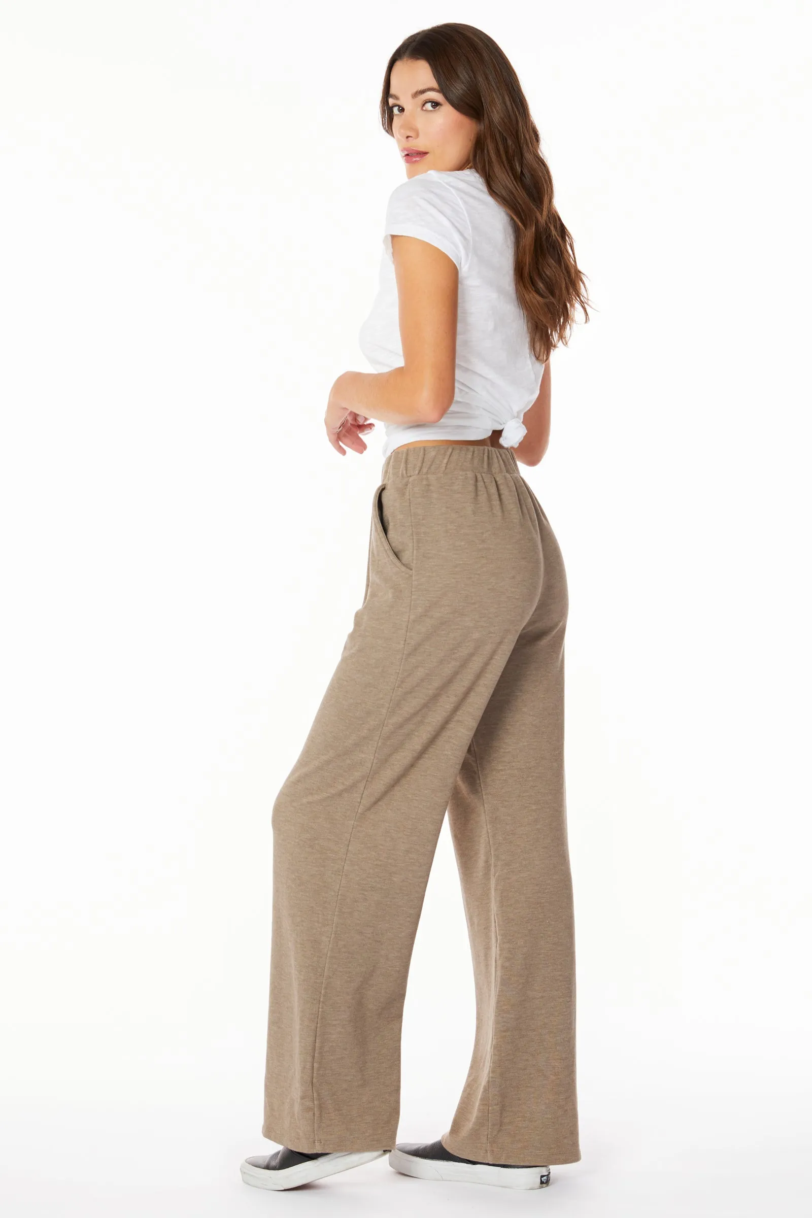 WIDE LEG PLEATED PANT