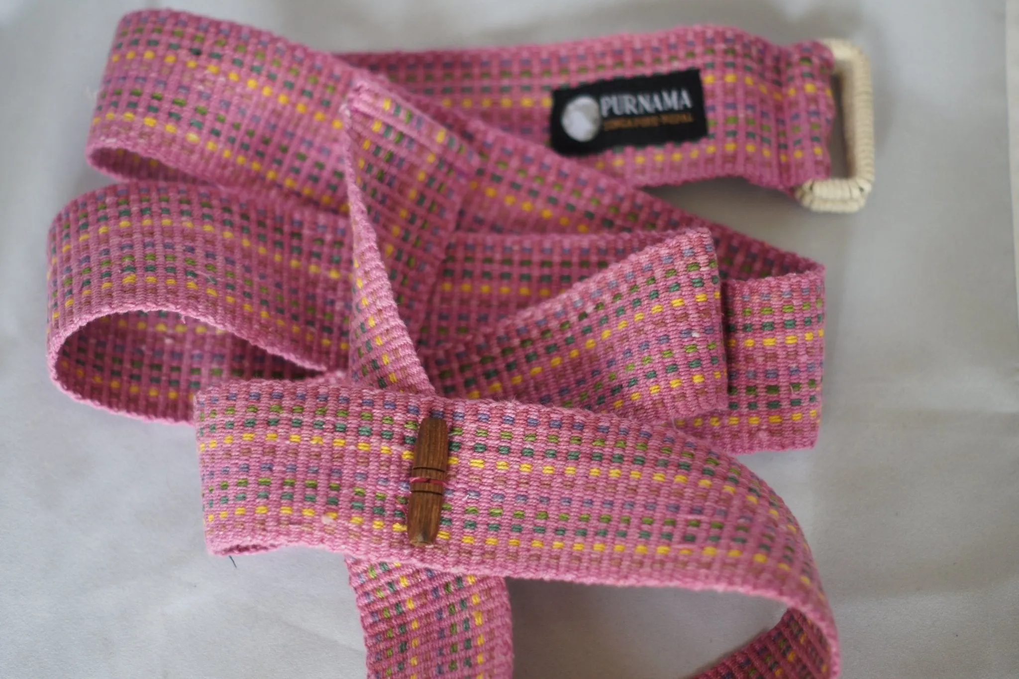 Yoga Belt Strap/ Yoga Mat Carrier - Flex Fit Purple Pink