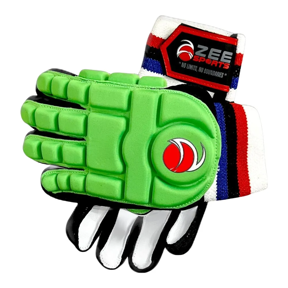 Zee Sports Batting Gloves Hard Tennis Green