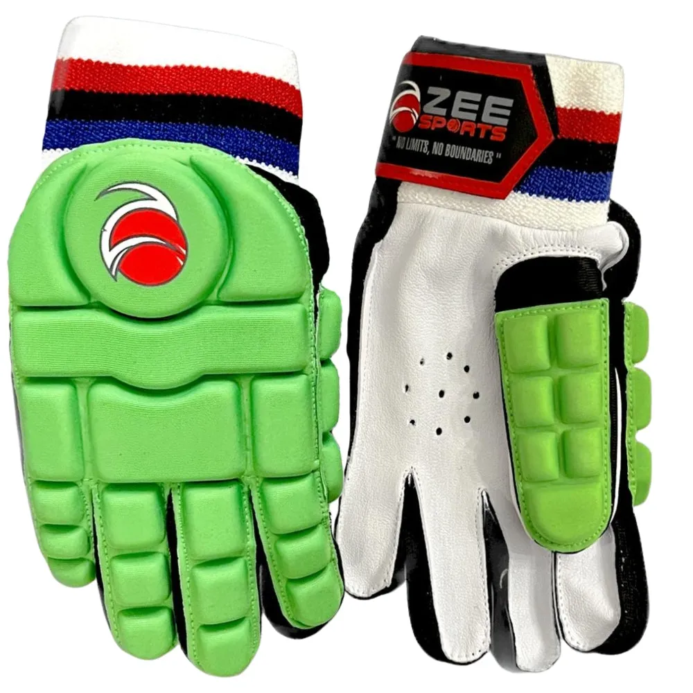 Zee Sports Batting Gloves Hard Tennis Green