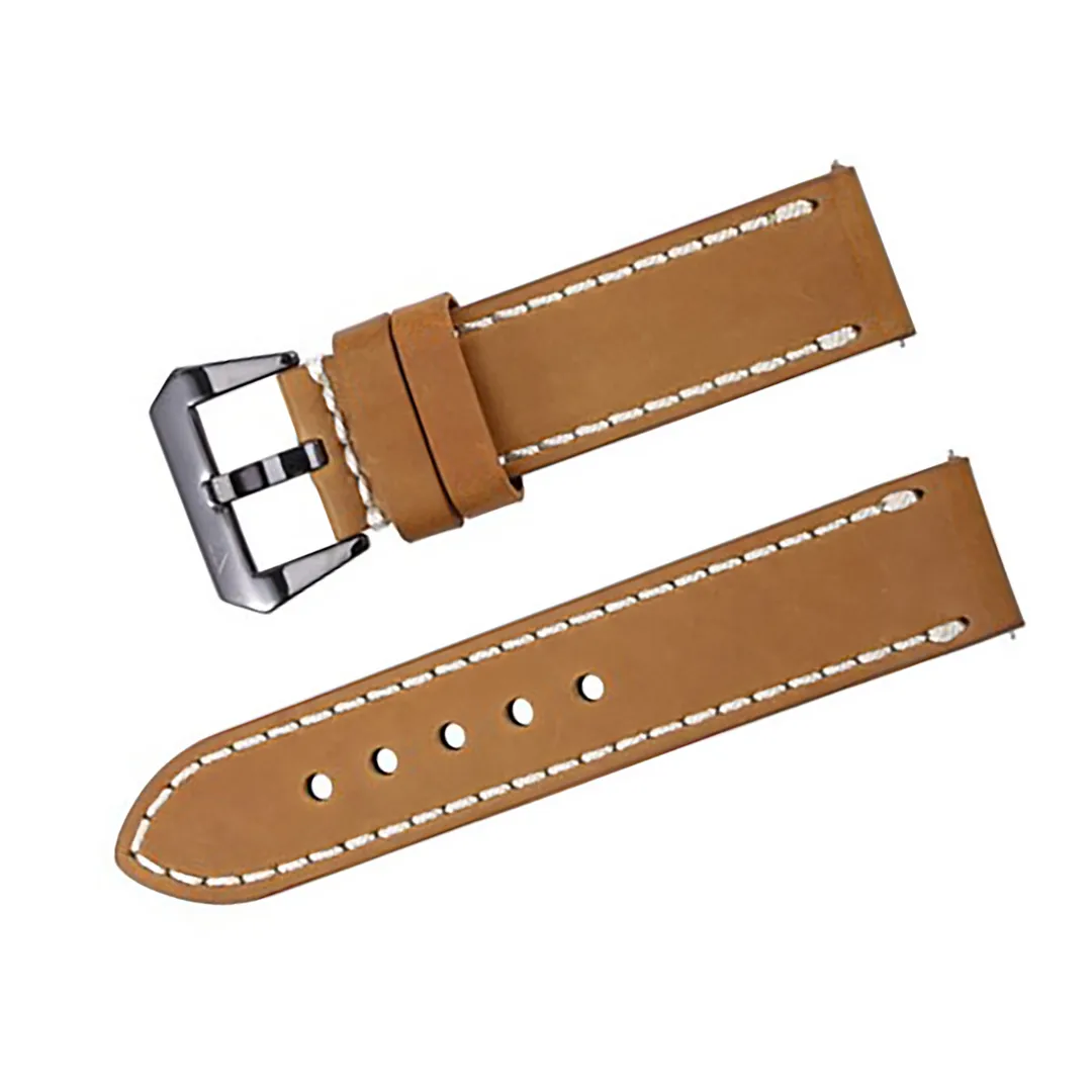 ZLB004KS Zink Men's Thick Genuine Leather Strap